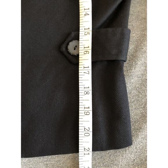 Nicole Miller Womens Black Solid Button Down Blazer Size 10 - Picture 6 of 10